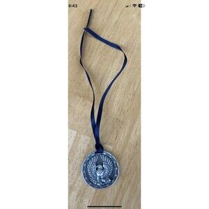 Longaberger Inaugural Eagle Basket Pewter Tie-On Vintage 1997 NEW